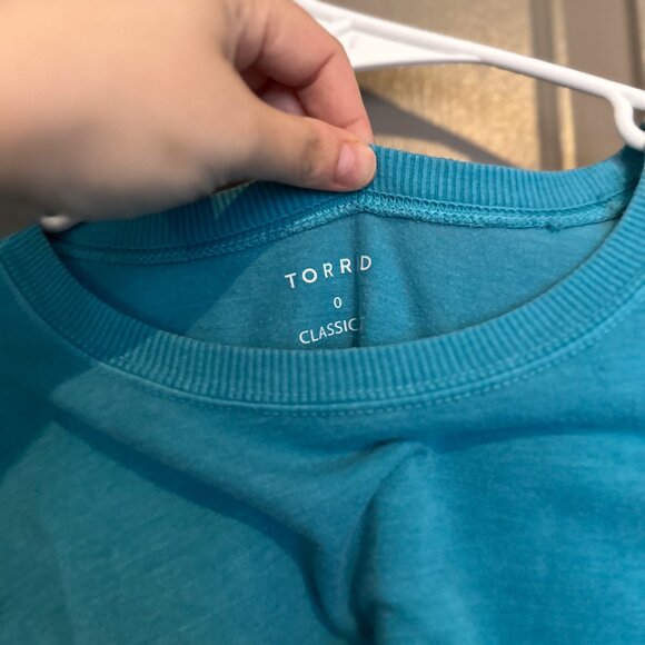 Size 0 Torrid Bright Blue T-shirt - Picture 2 of 3